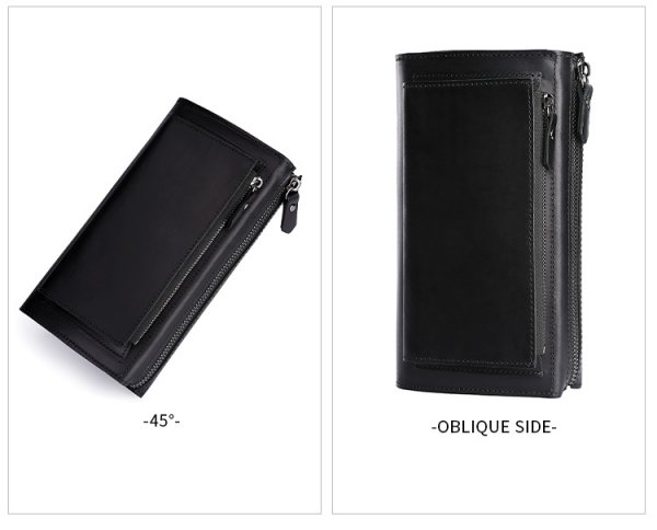 Leather Hand-held Plus-sized Capacity Hand-held Mobile Phone Wallet