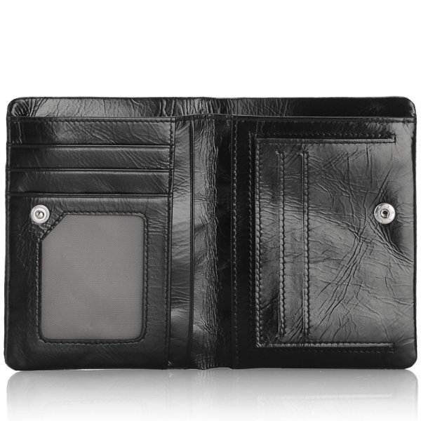 Genuine Leather Men's Wallet Fashion Oil Wax Leather