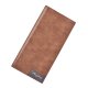 Men's Long Wallet Fashion Button Bag Thin Style