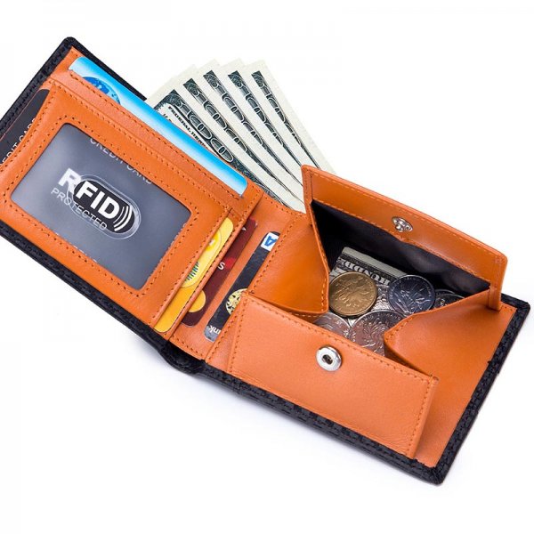 Fashion Ultra-thin Short Men's Leather Wallet