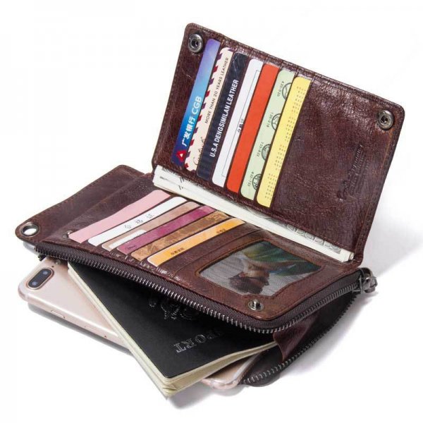 Anti-Theft Brush Multifunctional Casual Men's Wallet